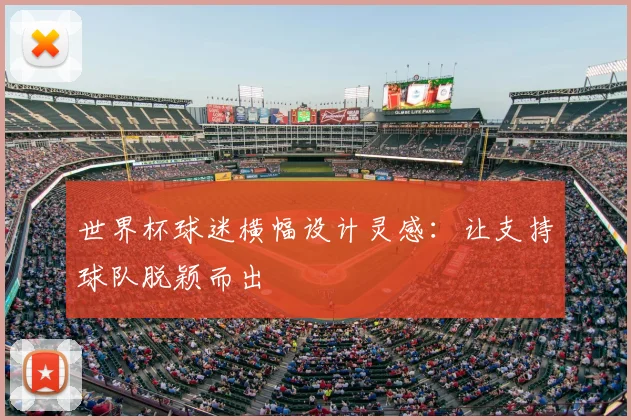 世界杯球迷横幅设计灵感：让支持球队脱颖而出