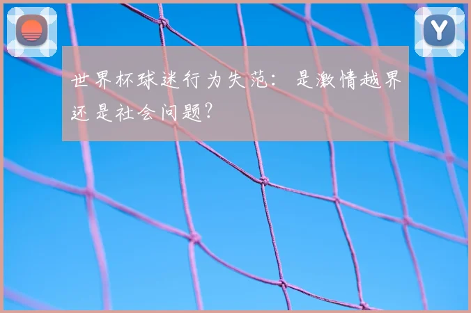 世界杯球迷行为失范：是激情越界还是社会问题？